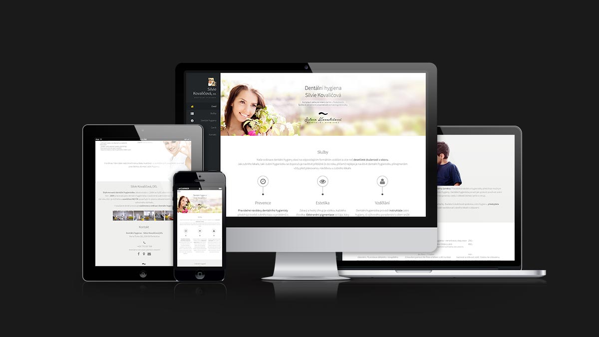 Náhled responzivního designu webu