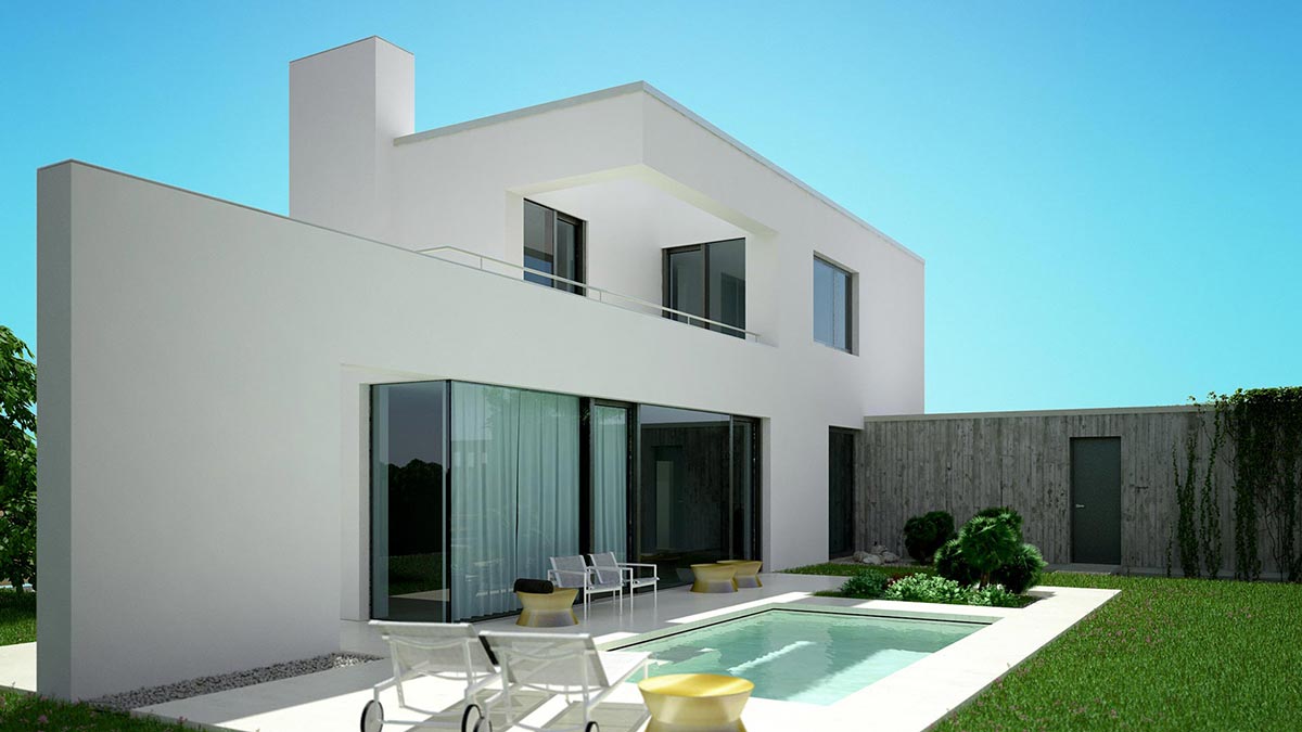 Další render rodinného domu v Pardubicích